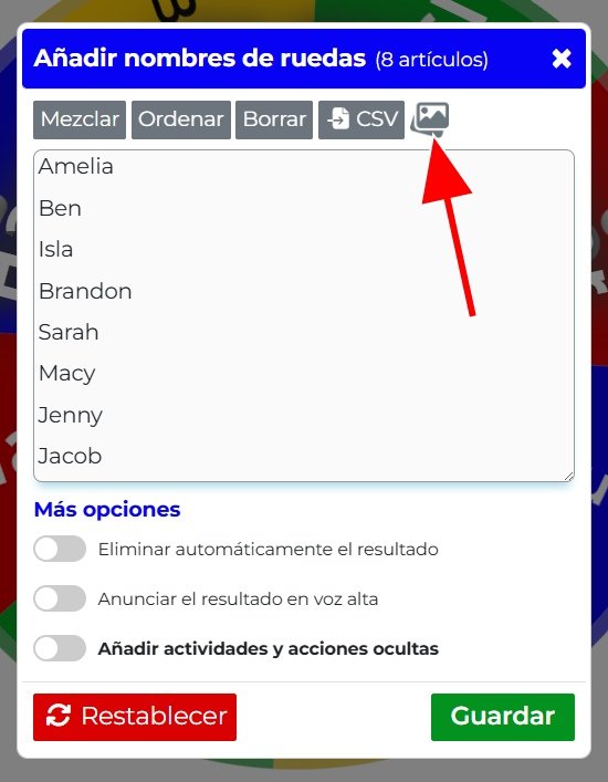 Imagen mostrando cómo agregar imágenes