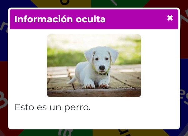Imagen mostrando la actividad o acción oculta para el resultado seleccionado