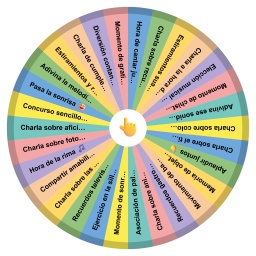 Actividades con ruleta para residencias y cuidados