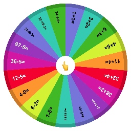 Answer math wheel