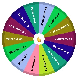 Beginning of class review wheel