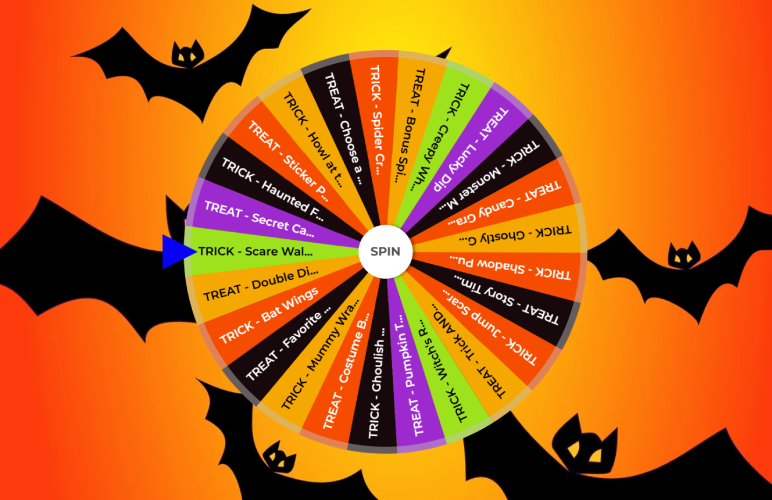 Halloween Trick or Treat Wheel