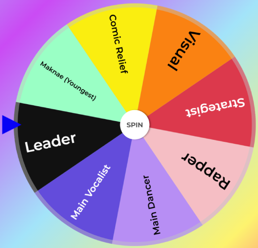 K-Pop Demon Hunters Idol Roles Generator Wheel
