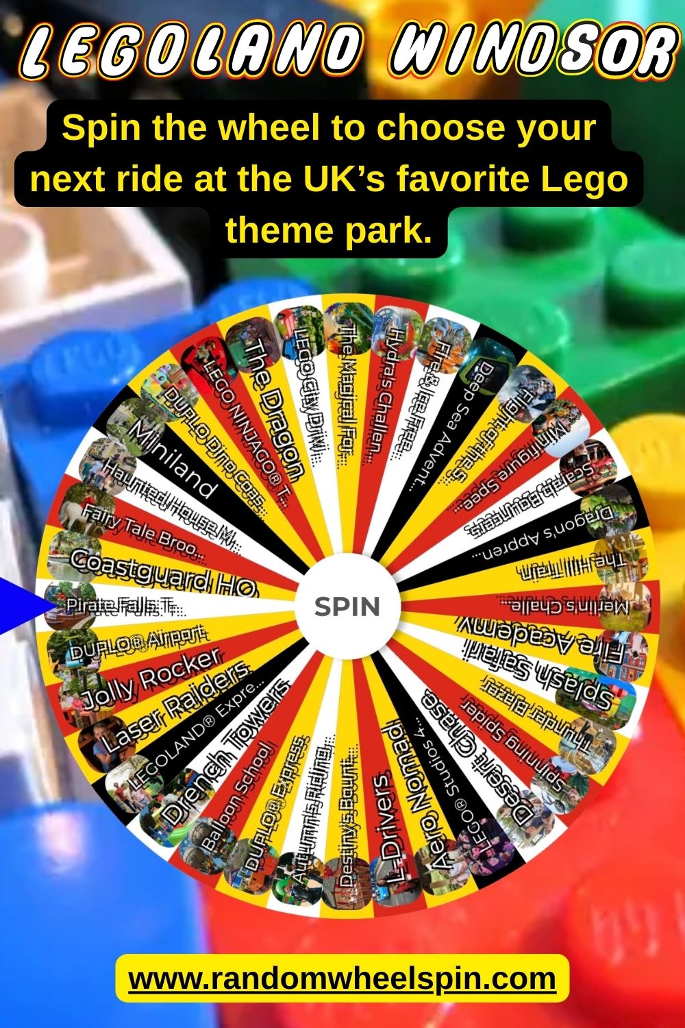 Random Wheel Lego Legoland Windsor Rides Wheel | Spin the wheel