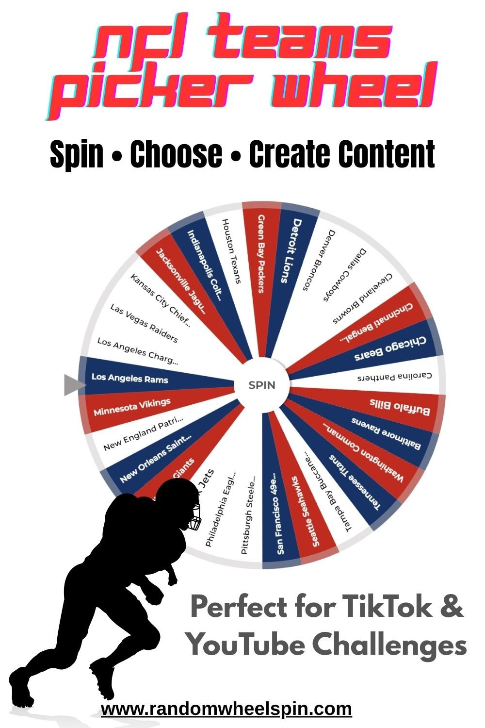 NFL Teams Picker Wheel