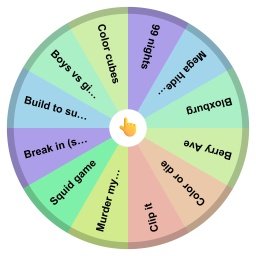 Roblox games wheel!