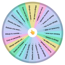 Ruleta de ideas para dibujar de forma creativa