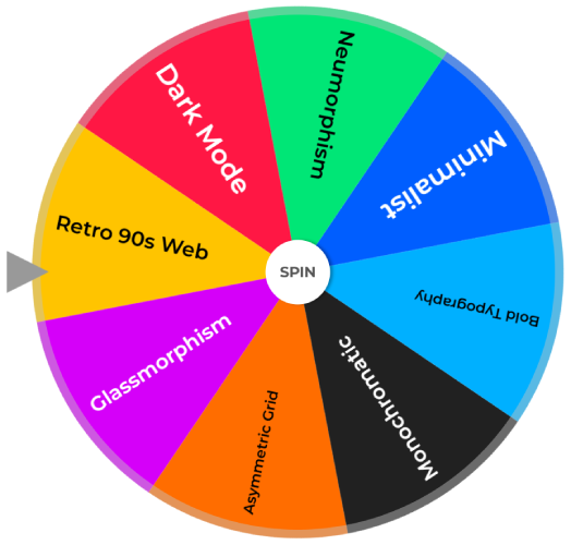 Web Design Inspiration Wheel