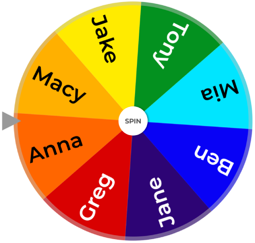 Wheel of Names - a Random Name Picker with hidden activities