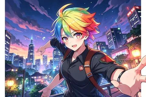 AI generated anime characters example