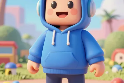 AI generated blocky game avatars example