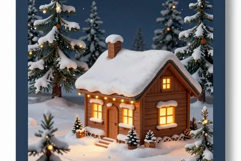 AI generated christmas cards example