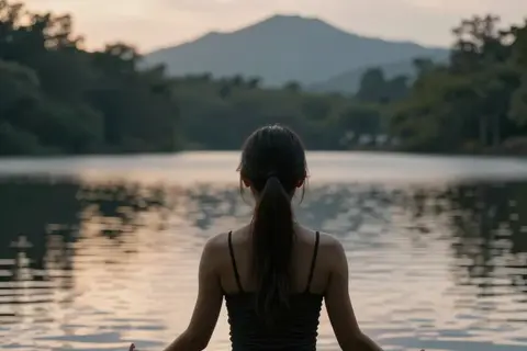 AI generated meditation art example