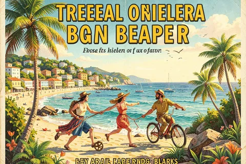 AI generated travel posters example