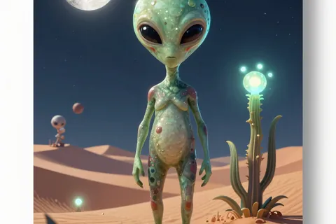 AI generated alien worlds example