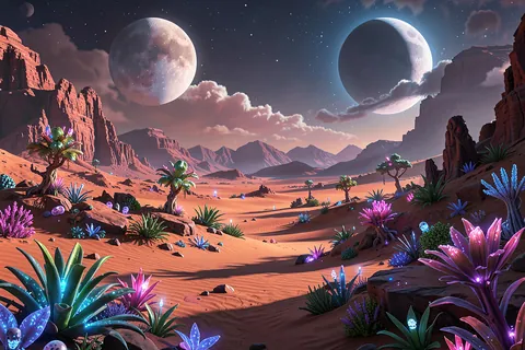AI generated alien worlds example