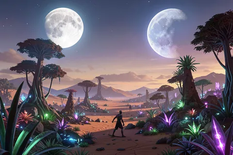 AI generated alien worlds example
