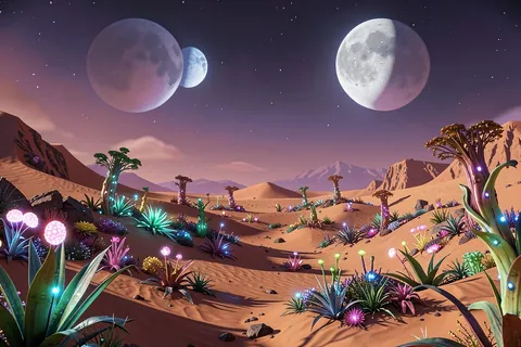 AI generated alien worlds example