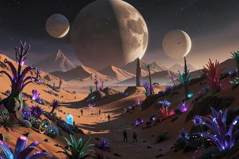 AI generated alien worlds example