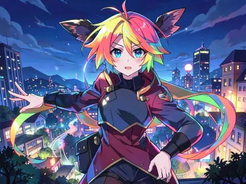 AI generated anime characters example