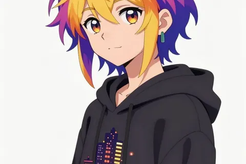 AI generated anime characters example