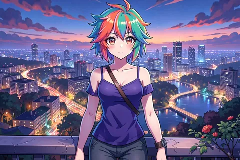 AI generated anime characters example