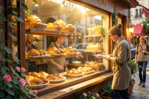 AI generated bakery scenes example