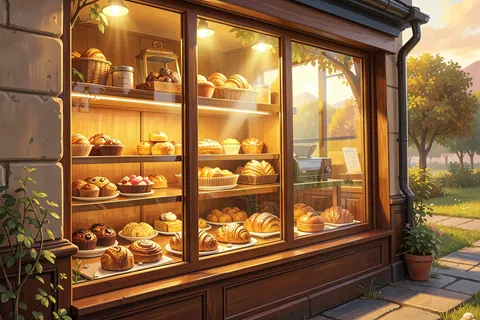 AI generated bakery scenes example