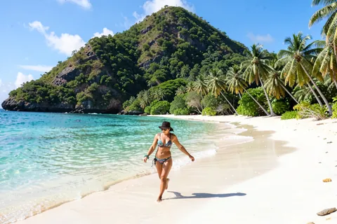 AI generated beach scenes example