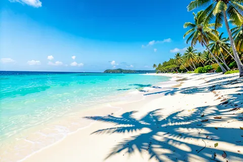 AI generated beach scenes example