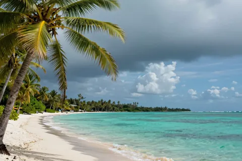 AI generated beach scenes example