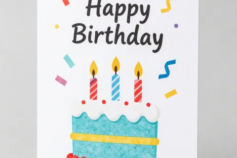 AI generated birthday cards example