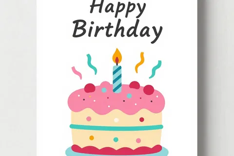 AI generated birthday cards example