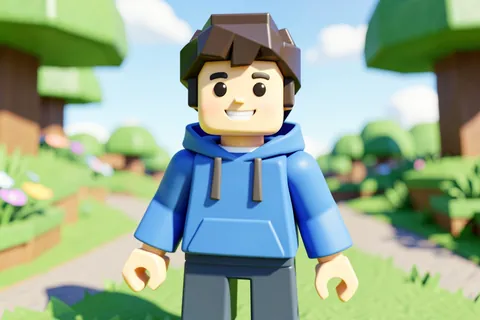AI generated blocky game avatars example