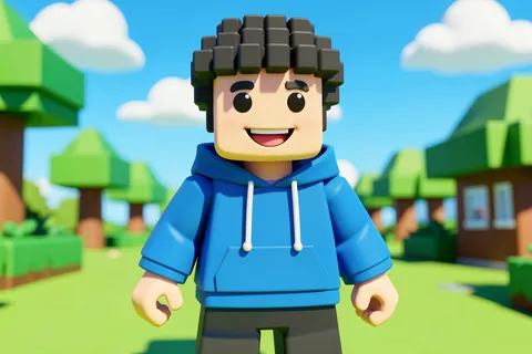 AI generated blocky game avatars example