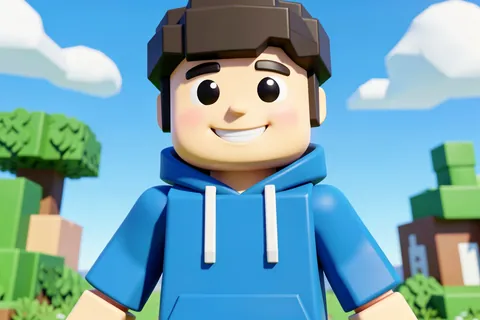 AI generated blocky game avatars example