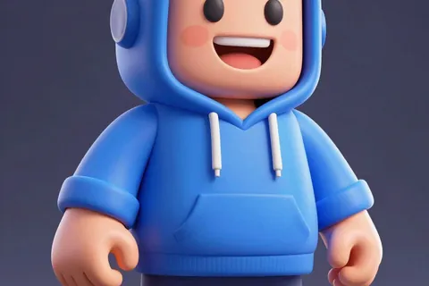 AI generated blocky game avatars example