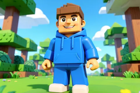 AI generated blocky game avatars example