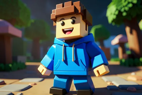 AI generated blocky game avatars example