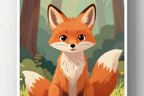 AI generated children’s book art example