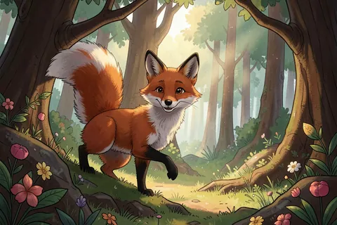 AI generated children’s book art example