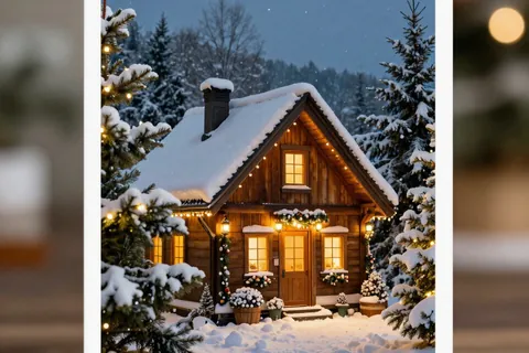 AI generated christmas cards example