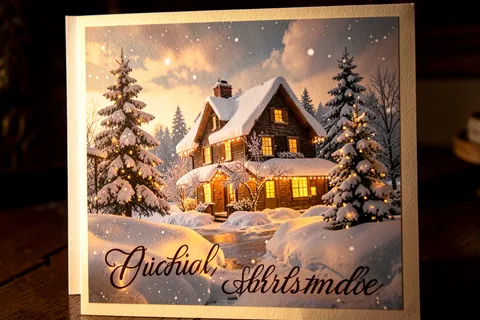 AI generated christmas cards example