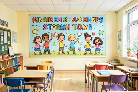 AI generated classroom posters example