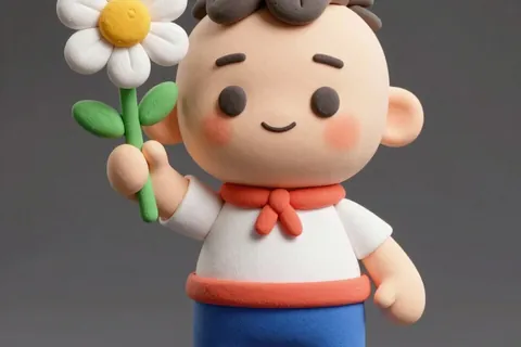 AI generated clay style art example