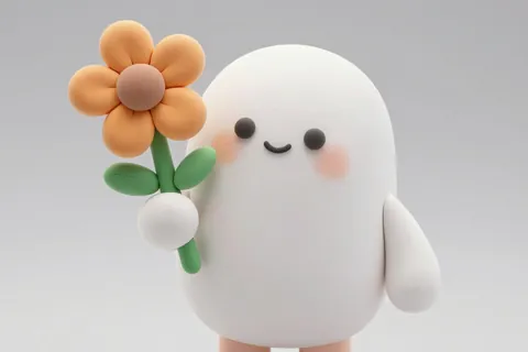 AI generated clay style art example