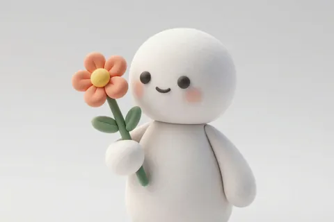 AI generated clay style art example