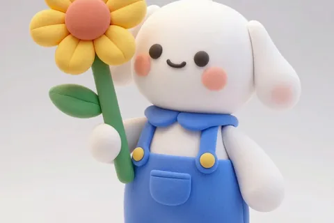 AI generated clay style art example