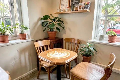 AI generated coffee shop scenes example