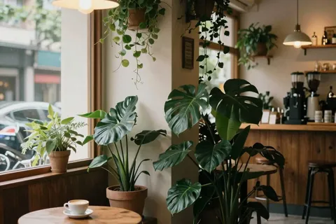 AI generated coffee shop scenes example